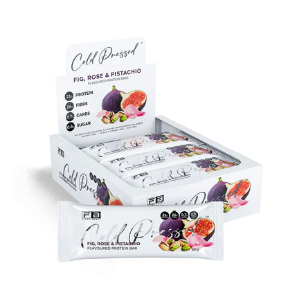Fibre Boost Cold Pressed Protein Bar Box Of 12 Fig, Rose & Pistachio