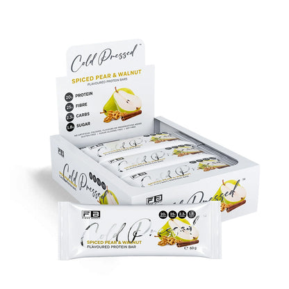 Fibre Boost Cold Pressed Protein Bar Box Of 12 Spiced Pear & Walnut