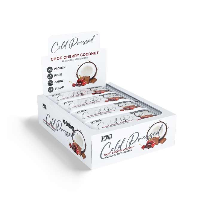Fibre Boost Cold Pressed Protein Bar Box Of 12 Choc Cherry Coconut