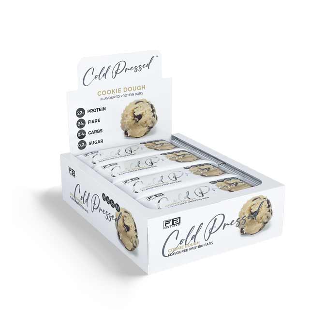 Fibre Boost Cold Pressed Protein Bar Box Of 12 Cookie Dough