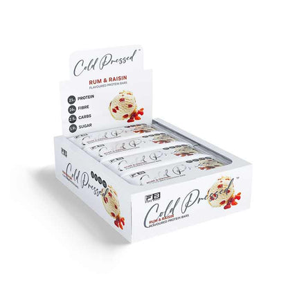 Fibre Boost Cold Pressed Protein Bar Box Of 12 Rum And Raisin