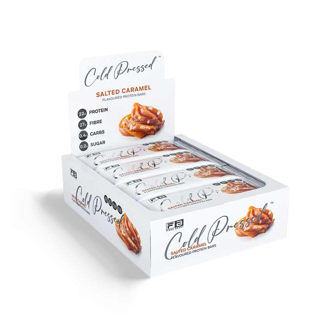 Fibre Boost Cold Pressed Protein Bar Box Of 12 Salted Caramel