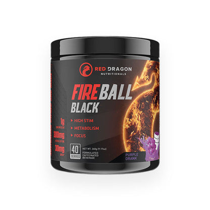 Red Dragon Nutraceuticals Fireball Black 40 serves 260g - Purple Drank Flavour