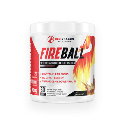 Fireball Thermogenic By Red Dragon 60 Serves Cola Lemonade