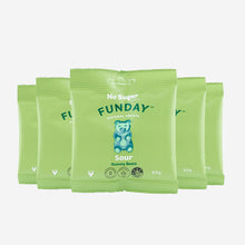 Funday No Sugar Added Natural Sweets Sour Gummy Bears 50g 5 Packets