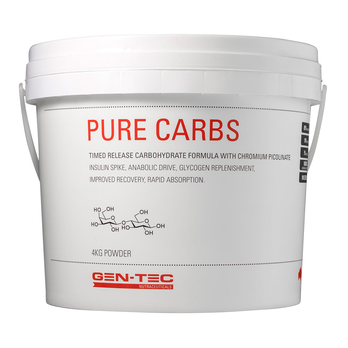 Gen-Tec Nutraceuticals Pure Carbs 4kg Powder