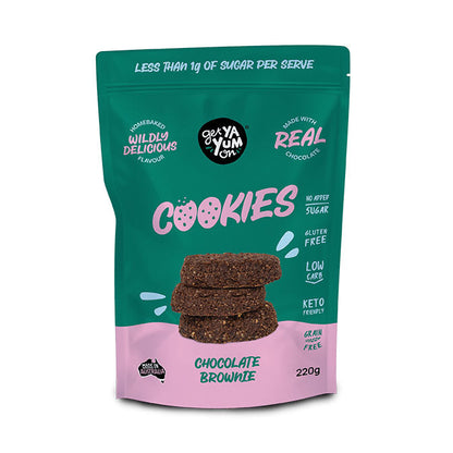 get ya yum on cookies chocolate brownie 220g