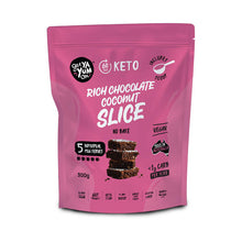 Get Ya Yum On Keto Rich Chocolate Coconut Slice 300g
