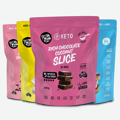 Get Ya Yum On Keto Slice 300g 4 flavours