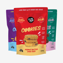 Get Ya Yum On Cookies 220g on a grey background