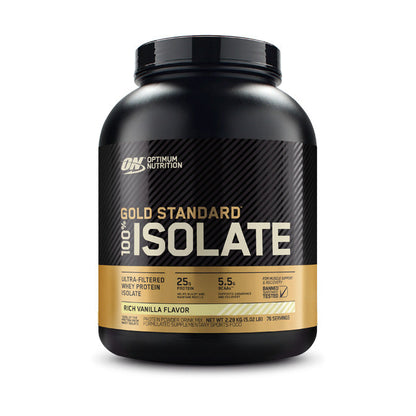 Optimum Nutrition Gold Standard 100% Isolate 76 servings 2.28kg (5.02lb) - Rich Vanilla Flavour