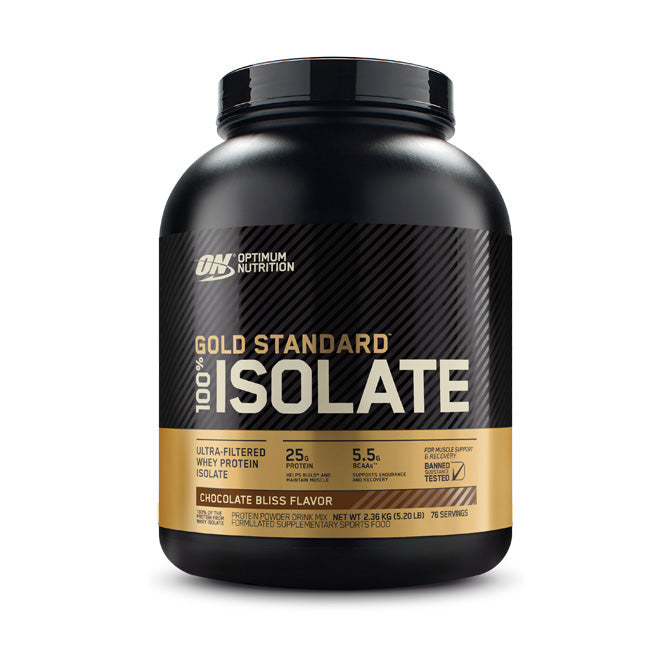 Optimum Nutrition Gold Standard 100% Isolate 76 servings 2.28kg (5.02lb) - Chocolate Bliss Flavour