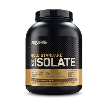Optimum Nutrition Gold Standard 100% Isolate 76 servings 2.28kg (5.02lb) - Chocolate Bliss Flavour