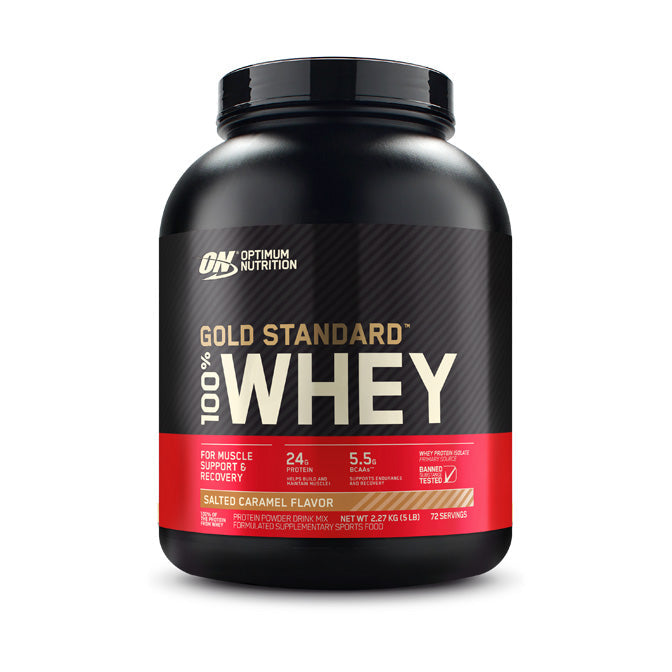 Optimum Nutrition Gold Standard 100% Whey 72 servings 2.27kg (5lb) - Salted Caramel