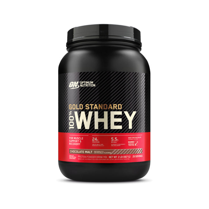Optimum Nutrition Gold Standard 100% Whey Protein 29 servings 907g 2lb - Chocolate Malt Flavour