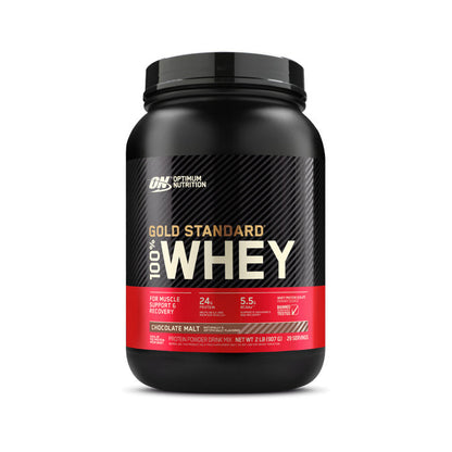 Optimum Nutrition Gold Standard 100% Whey Protein 29 servings 907g 2lb - Chocolate Malt Flavour