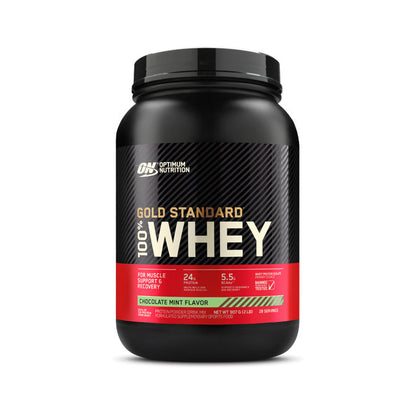 Optimum Nutrition Gold Standard 100% Whey Protein 29 servings 907g 2lb - Chocolate Mint Flavour