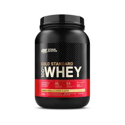 Optimum Nutrition Gold Standard 100% Whey Protein 29 servings 907g 2lb - French Vanilla Crème Flavour