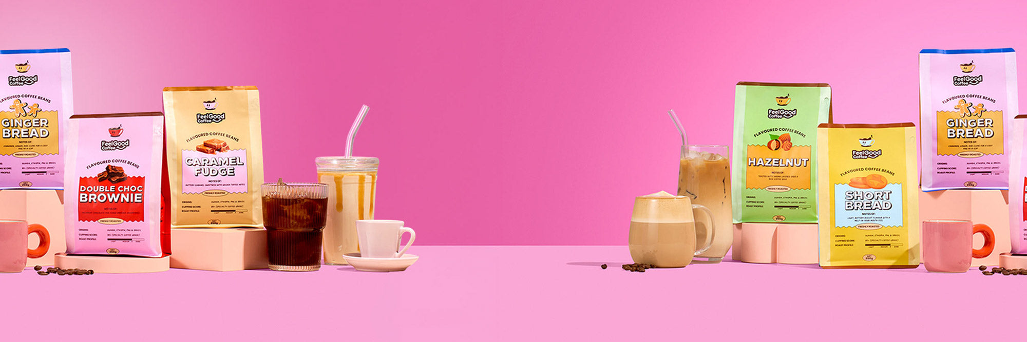 Feel Good Coffee Beans Banner