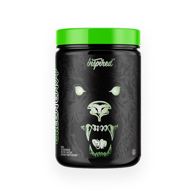 Inspired BBD Preworkout 385g 25 Serves Green Envy flavour