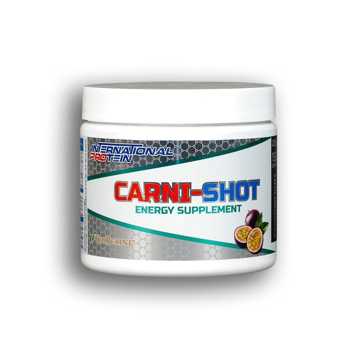 International Protein Carni-Shot (energy supplement) 150 serves 225g Passionfruit Flavour