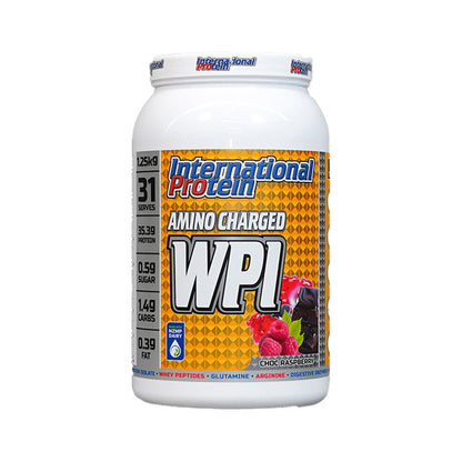 International Protein Amino Charge WPI 31 serves 1.25kg Choc Raspberry Flavour