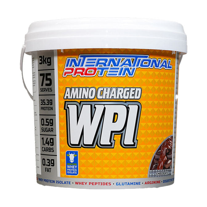 International Protein Amino Charged WPI 75 serves 3kg Chocolate Flavour