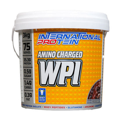 International Protein Amino Charged WPI 75 serves 3kg Chocolate Flavour