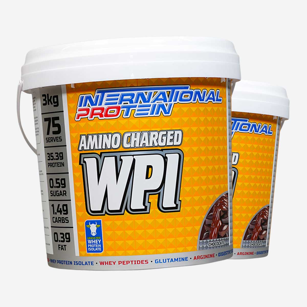 International Protein Amino Charged WPI 75 serves 3kg - Hero
