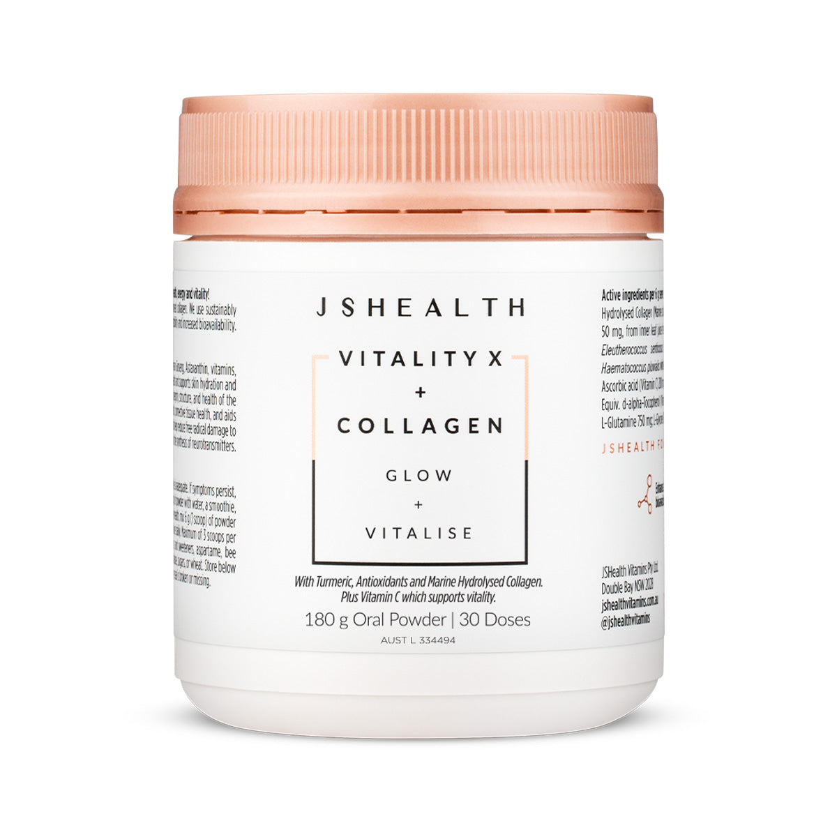 JSHealth Vitality X + Collagen 180g powder 30 doses