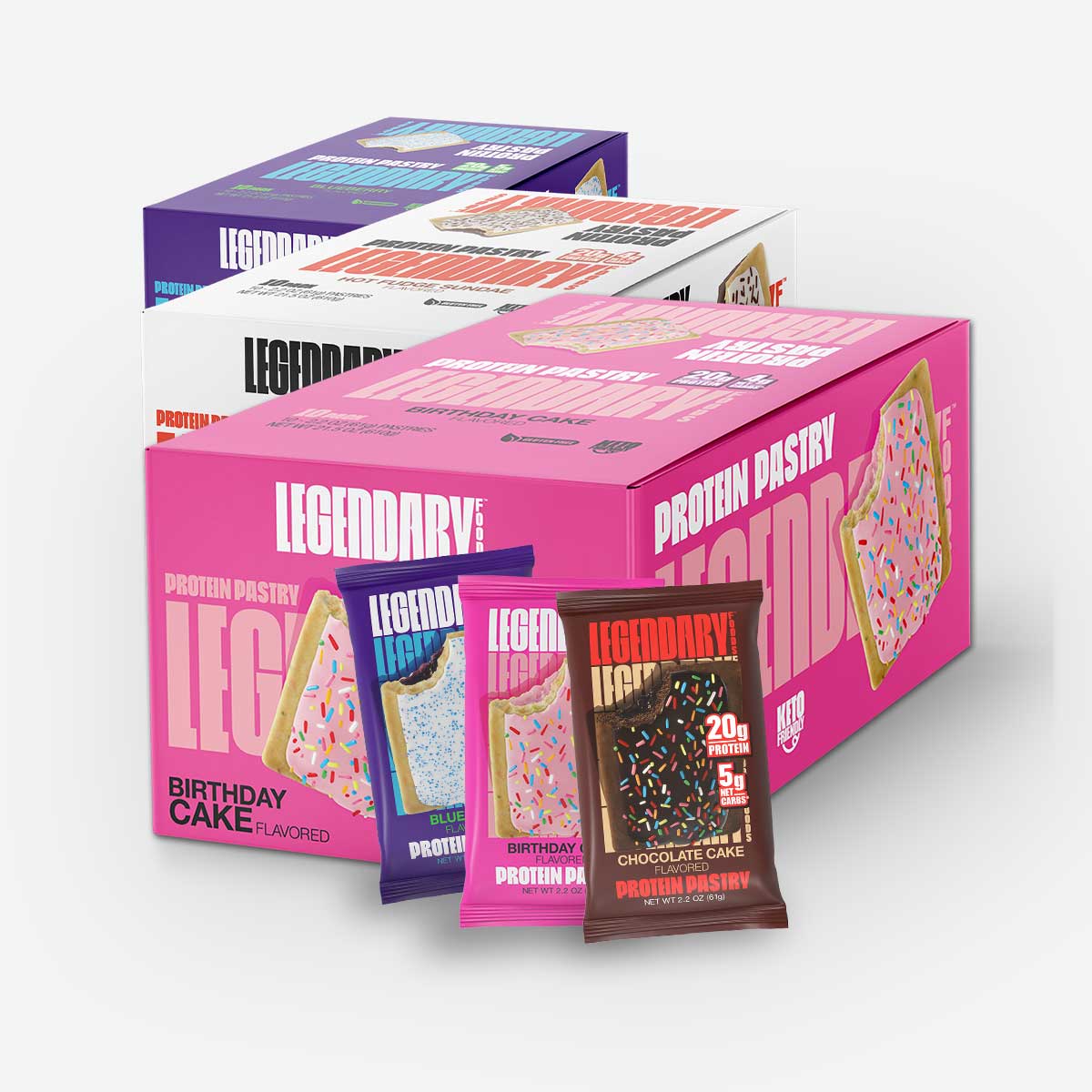 Legendary Foods Protein Pastry box of 10 - 3 flavours - Hero