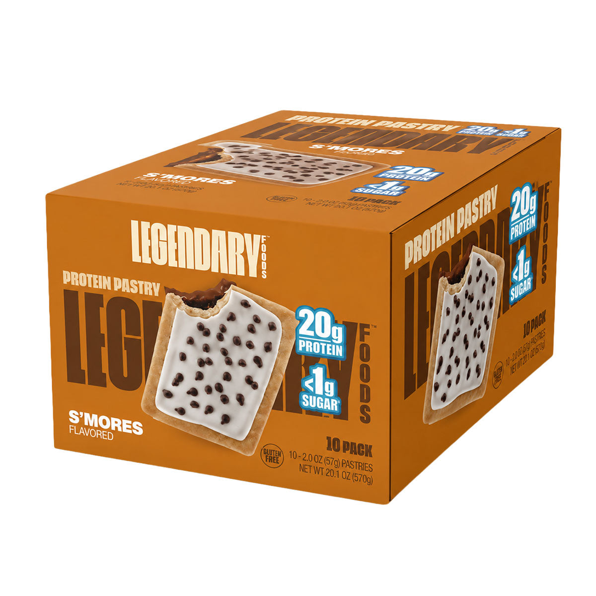 Legendary Foods Protein Pastry box of 10 - S'mores Flavour