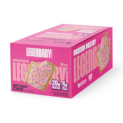 Legendary Foods Protein Pastry box of 10 - Birthday Cake Flavour