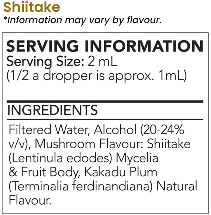 Life Cykel Shiitake Ingredients