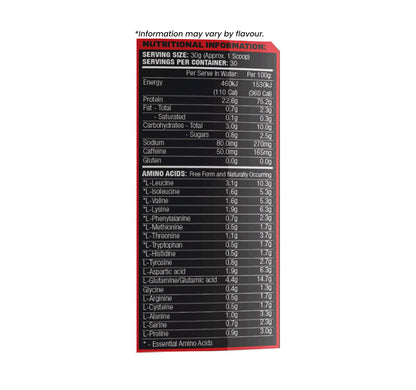 Max's lab series shred system protein nutrition information