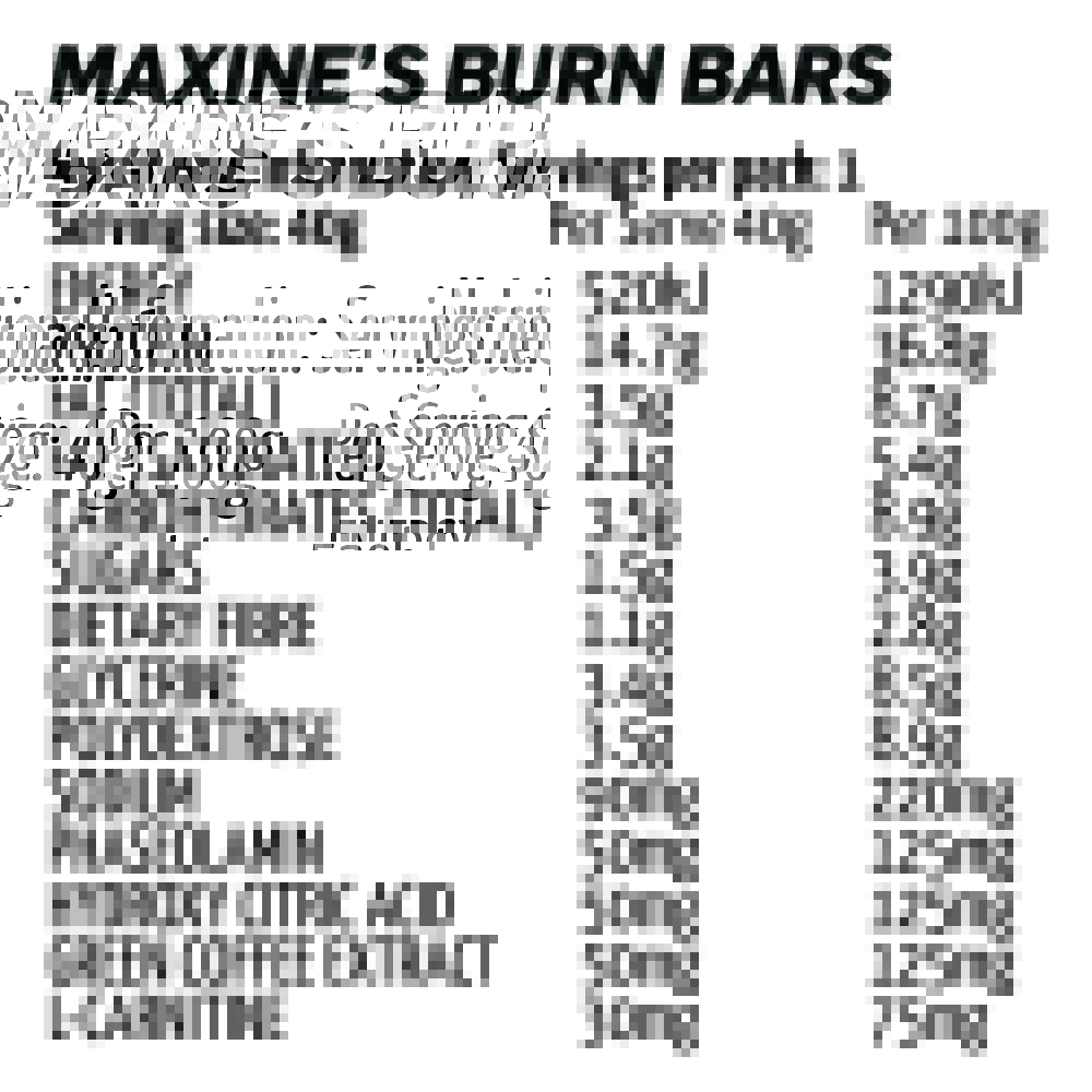 Maxines Burn Healthy Bar Trial Pack - Box of 6
