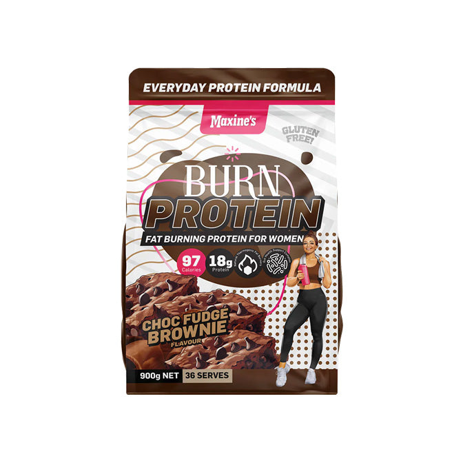 Maxine Burn Protein 900g 36 serves Choc Fudge Brownie flavour