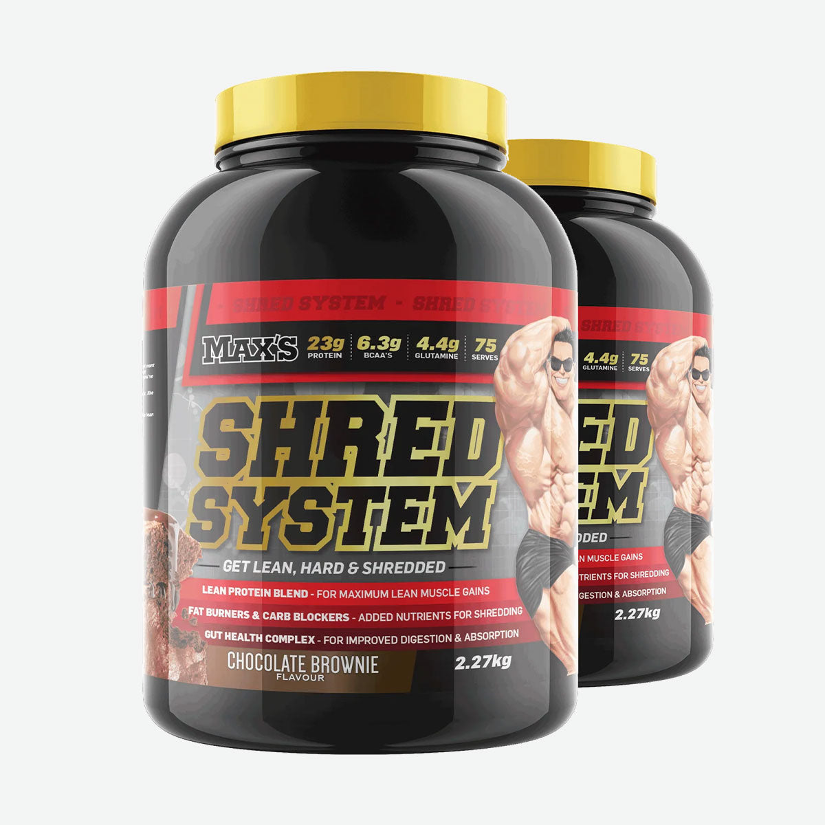 Max's Shred System Whey Protein 2.27kg 2 Flavours