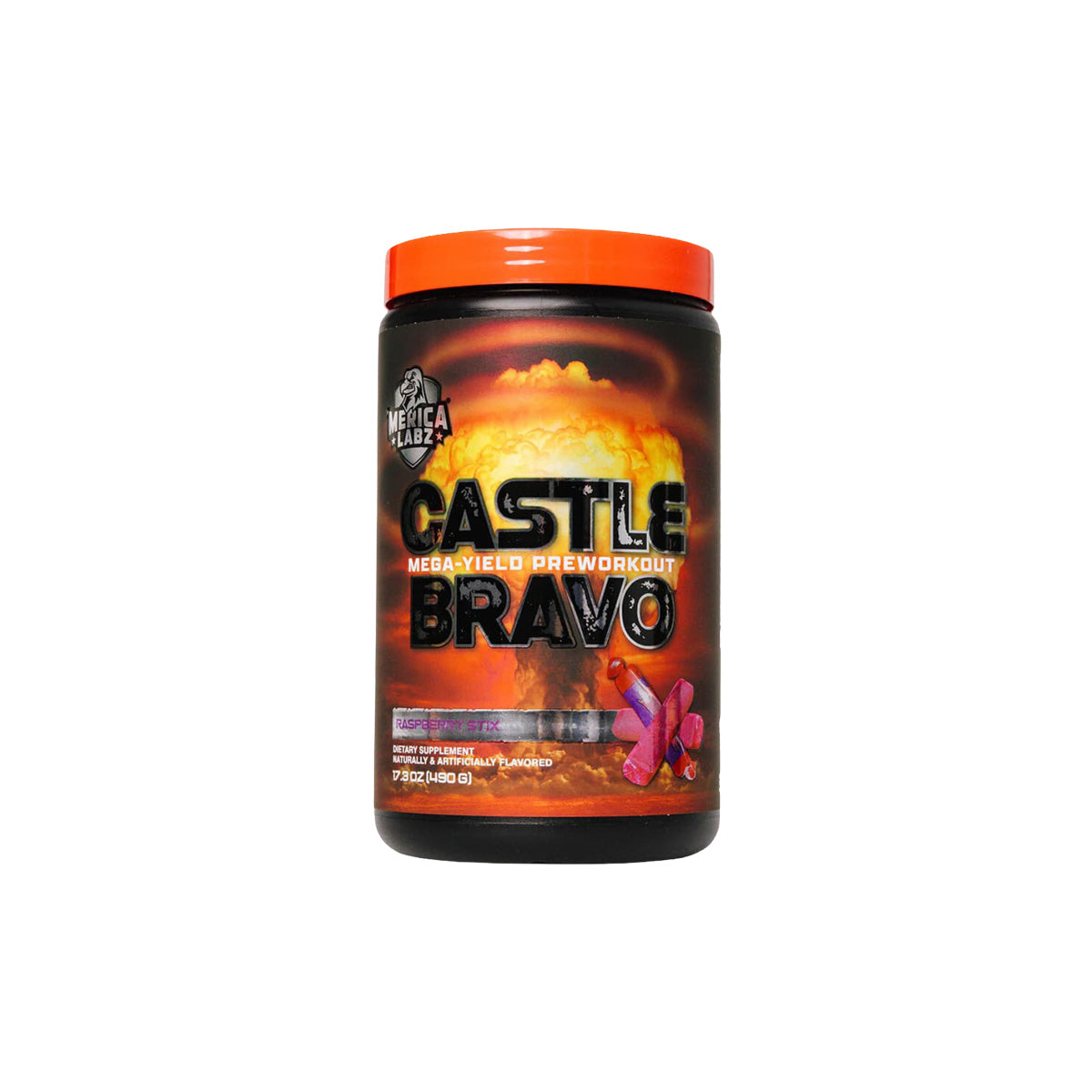 Merica Labs Castle Bravo Preworkout Raspberry Stix flavour