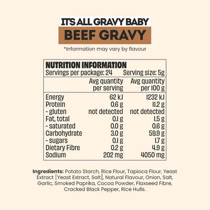 Mingle Beef Gravy nutrition information