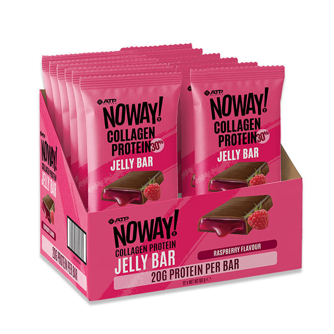 Noway Collagen Jelly Bar by ATP Science Raspberry Flavour Box of 12