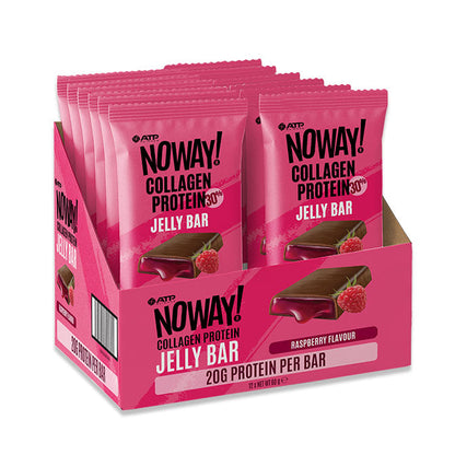 Noway Collagen Jelly Bar by ATP Science Raspberry Flavour Box of 12
