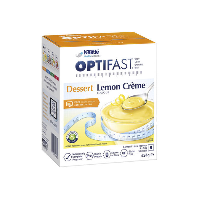 Optifast very low calorie diet dessert 8 serves lemon creme flavour