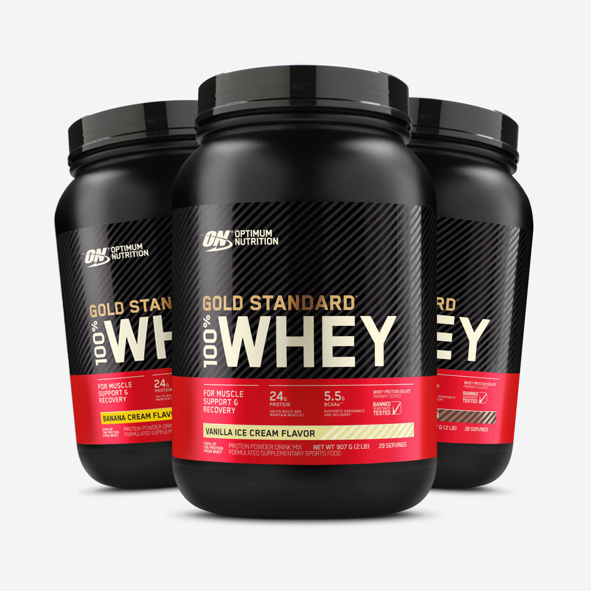Optimum Nutrition Gold Standard 100% Whey Protein 29 servings 907g 2lb - Hero