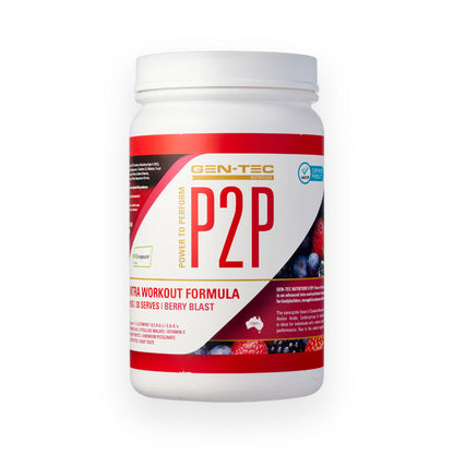 P2P Intra Workout By Gentec 30 Serves Berry Blast