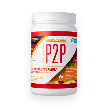 P2P Intra Workout by Gen-Tec 30 Serves Fruit Punch Flavour