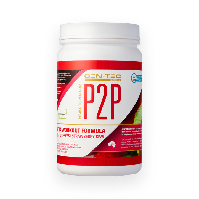 P2P Intra Workout By Gentec 30 Serves Strawberry Kiwi