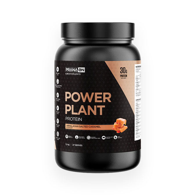 Prana ON Plant Power Protein 27 serves 1.2kg Himalayan Salted Caramel Flavour