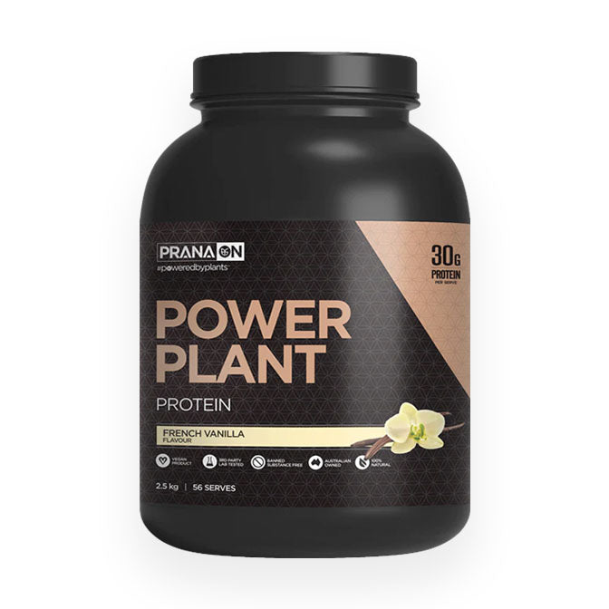 Prana ON Plant Power Protein 56 serves 2.5kg French Vanilla Flavour