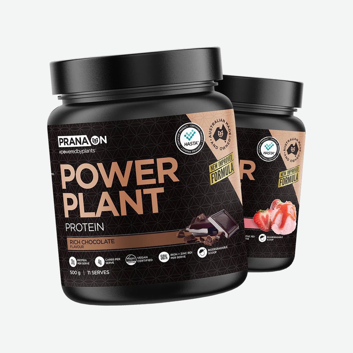 Prana ON Plant Power Protein 11 serves 500g 2 Flavours
